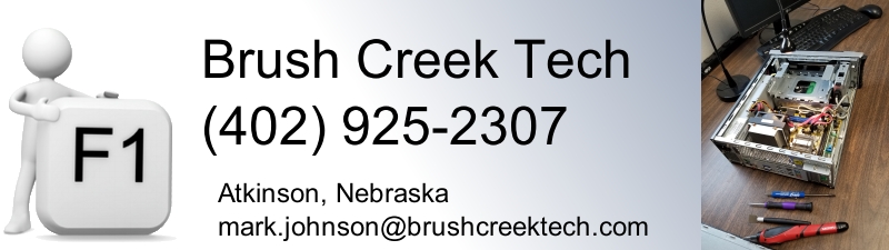 Brush Creek Tech Mark Johnson 402-925-2307